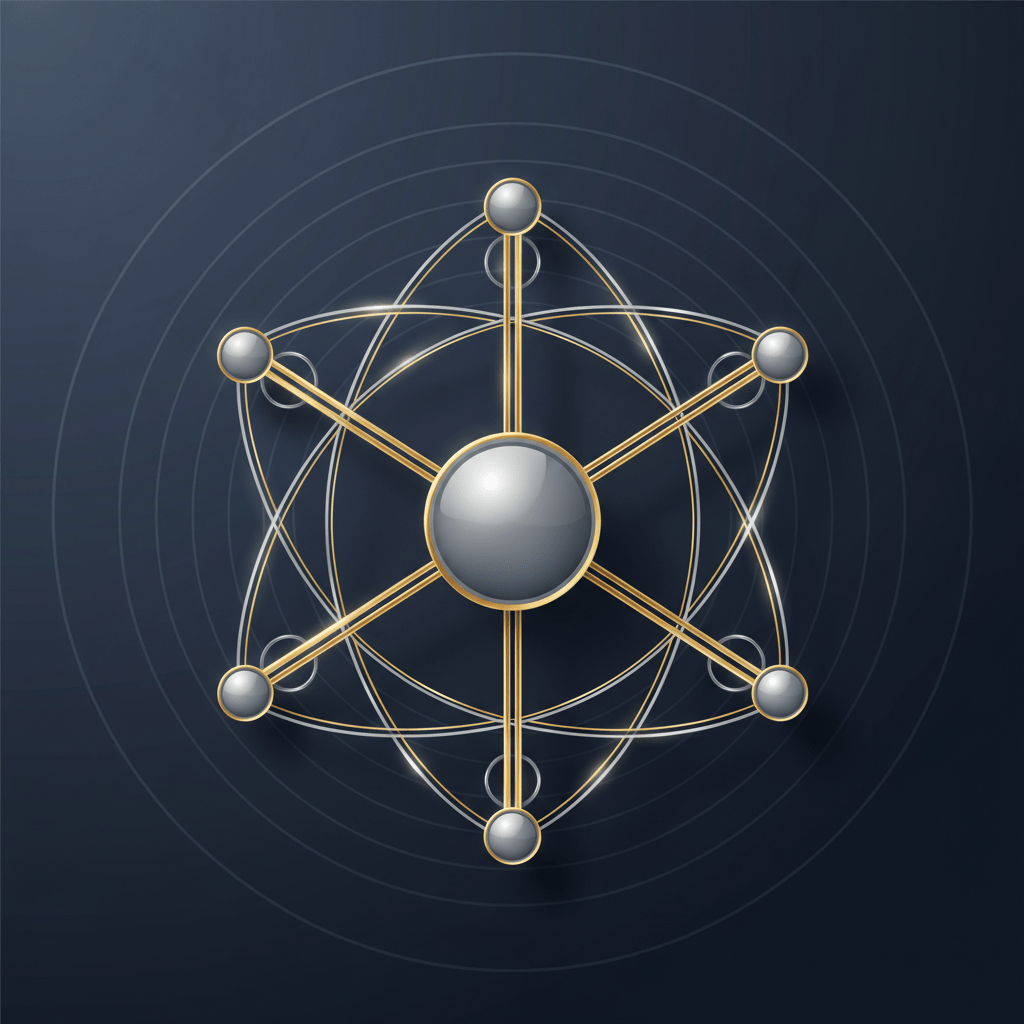 A professional infographic showing a central node with strong, direct connections to other nodes, illustrating a relationship-based strategy for securing funding.