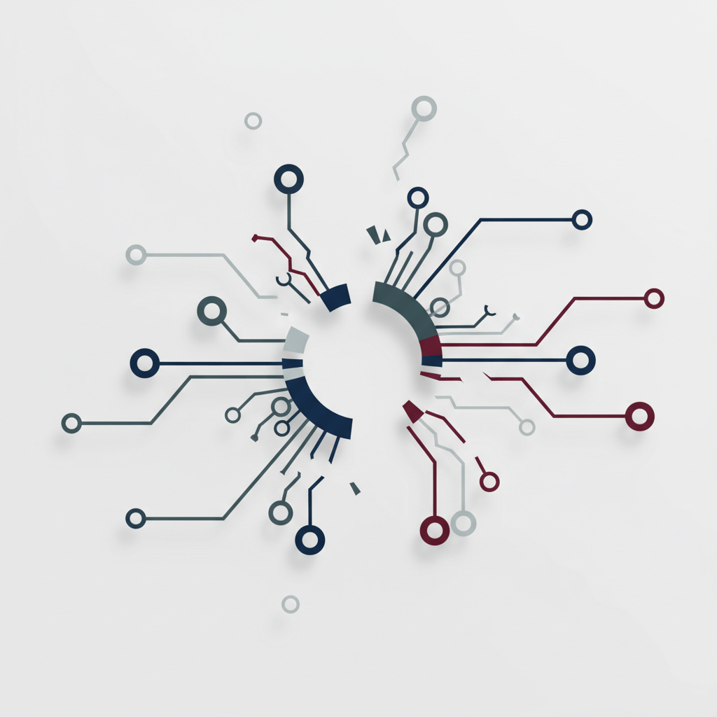 Infographic of a broken and fragmented network diagram with disconnected nodes, symbolizing the failure of traditional capital raising strategies.