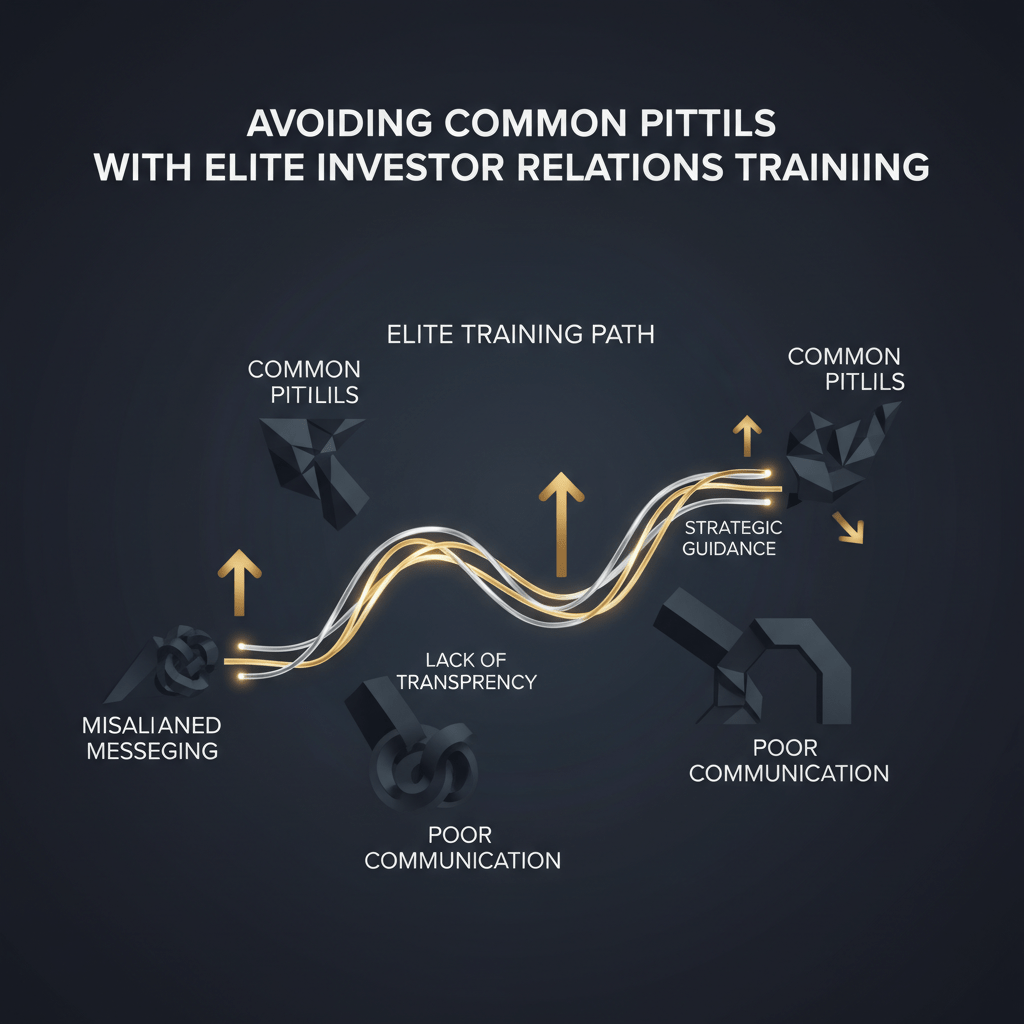 Infographic illustrating common capital raising pitfalls and a clear, guided path to avoid them through strategic training.