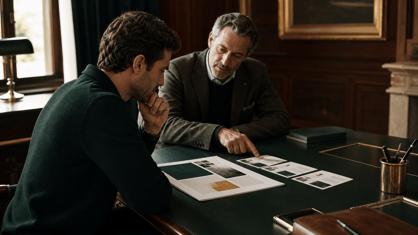 Founder and adviser preparing an investor-fit brief before a warm introduction